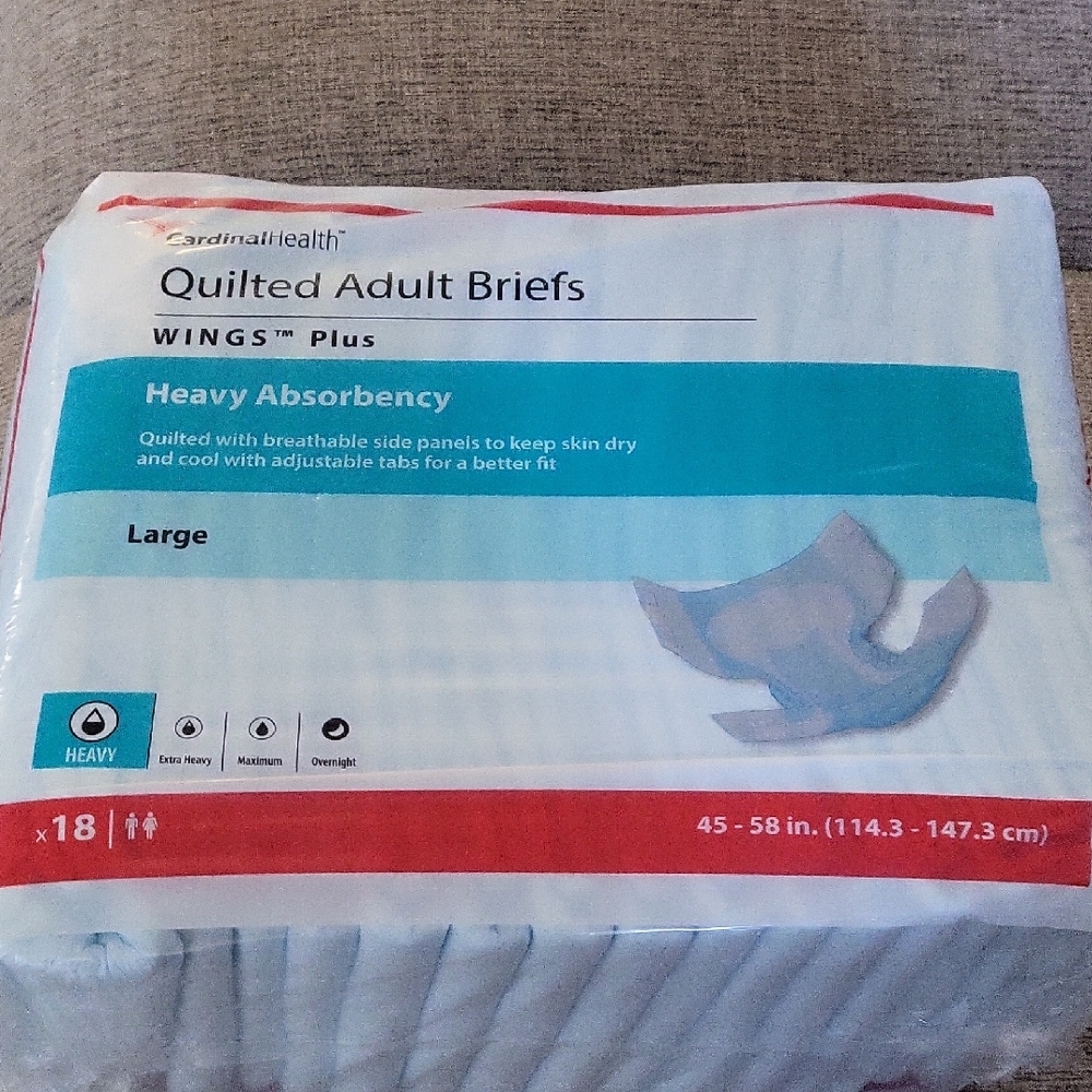 CardinalHealth Quilted Adult Briefs Man or Women